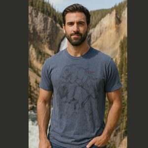 Vintage late 80's early 90's Made In The USA Fruit of The Loom YellowStone Shirt